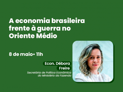 Cofecon realiza debate com Débora Freire sobre impactos da guerra no Oriente Médio 