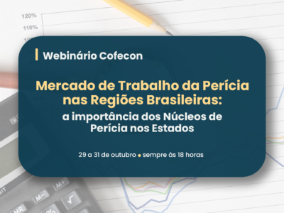 Cofecon promove webinário sobre mercado de perícia econômico-financeira